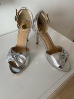Buffalo Riemchen Sandaletten silber 39 neu high heel metallic Sendling - Obersendling Vorschau
