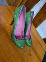 Pumps, Buffalo, Schuhe, Highheels, Grün, Glitzer Hessen - Nidda Vorschau