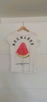 Damen top t-shirt weiß pink wassermelone S 36 gut baumwolle Hessen - Heusenstamm Vorschau