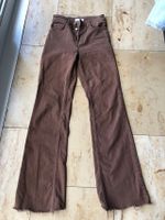 Jeans Hose braun Stradivarius Gr. 34 high waste weites Bein Mülheim - Köln Dünnwald Vorschau