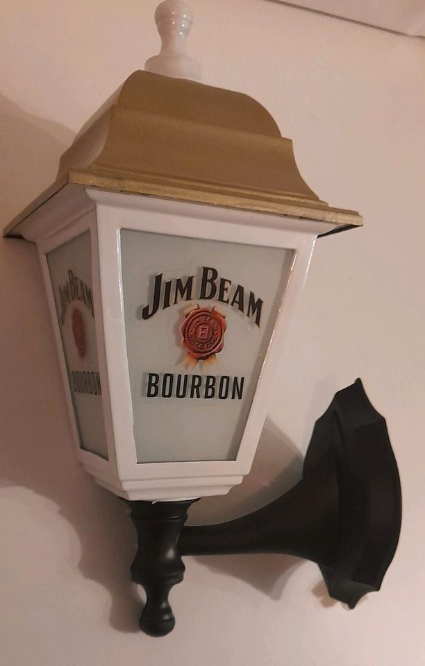 Jim Beam Whiskey Lampe Leuchte Leuchtreklame Biergartenlampe in Potsdam