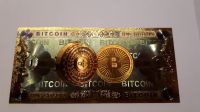 1 Bitcoin BTC Gold Deko -  Banknote Nordrhein-Westfalen - Mönchengladbach Vorschau