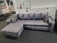 ⭐Sofa Wohnlandschaft Ecksofa grau  Samt mit Schlaffunktion⭐ und Bettkasten Möbel Wurm Niedersachsen - Osnabrück Vorschau