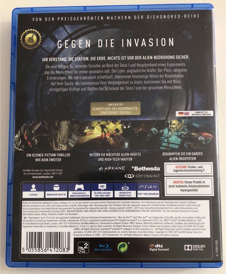 PREY PS4 Videospiel in Hamburg