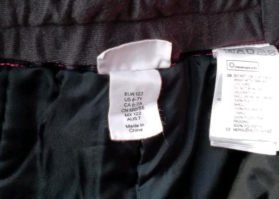 H&m Schneehose Skihose 122 pink Mädchen in Drage