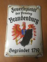 Emailleschild Feuersozietät der Provinz Brandenburg Leipzig - Sellerhausen-Stünz Vorschau