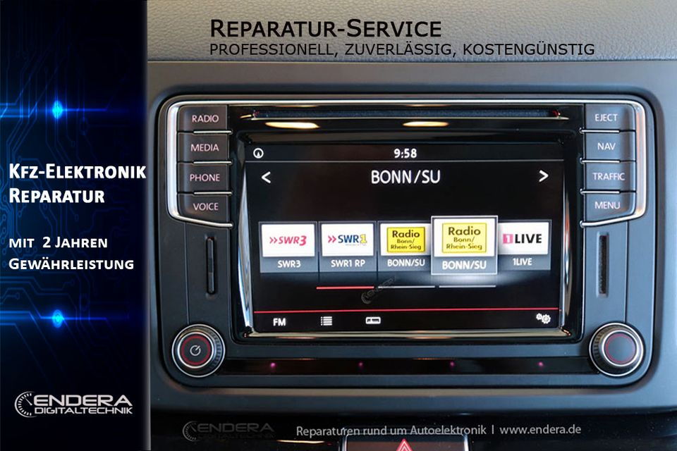 VW, Seat Navi Touchscreen defekt, Discover Media Navi Reparatur in Frechen