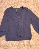 Trachtenjacke Strickjacke Cardigan rauchblau XL Baumwolle Hessen - Hünstetten Vorschau