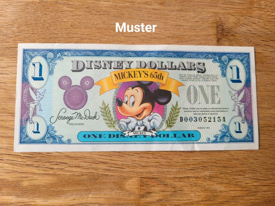 Sammler, "Disney Dollar" (R), unbenutzt, verschlossen, Sammler in Bad Langensalza