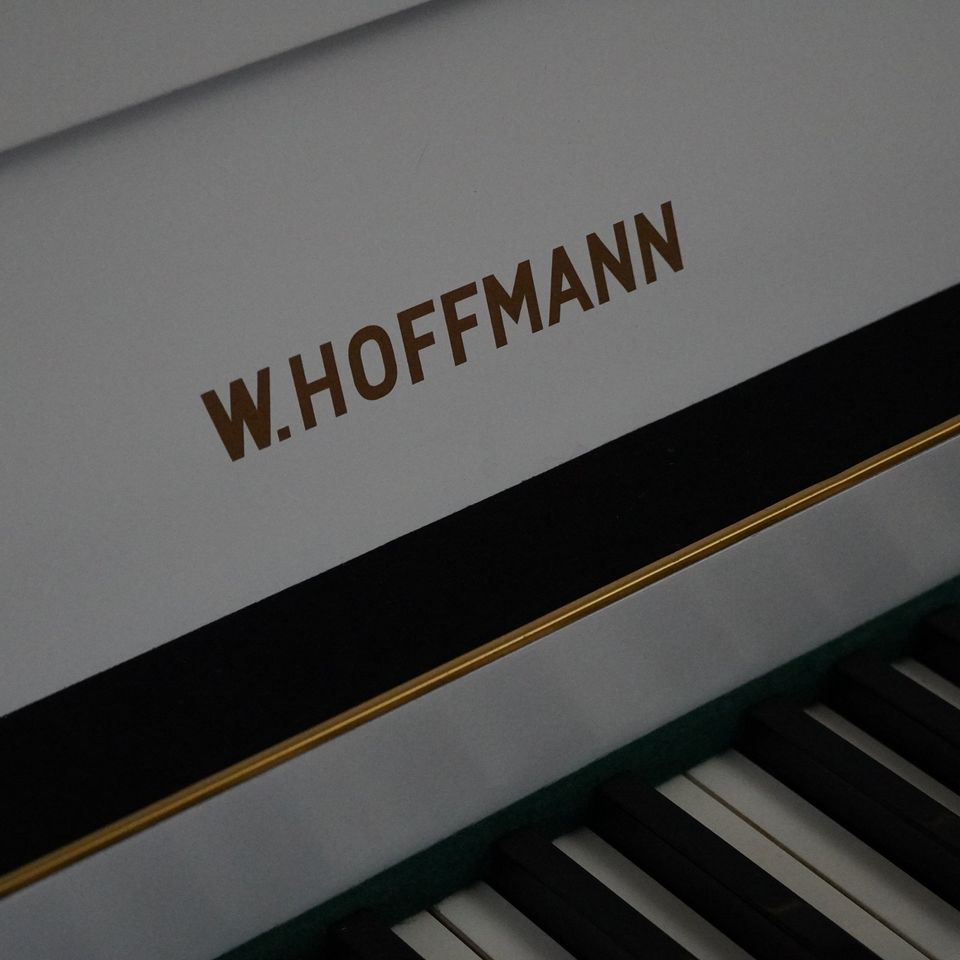 Klavier W. Hoffmann weiß Renner Piano mit Garantie in Eschach (bei Schwäbisch Gmünd)