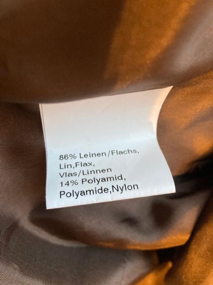 Madeleine Blazer Cruhs-Optikk, mit Leinen, Gr. 40, NEU in Stein