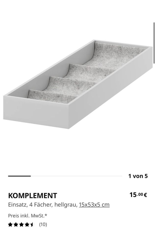Ikea Komplement Einsatz für Ausziehboden 2x in Pöcking