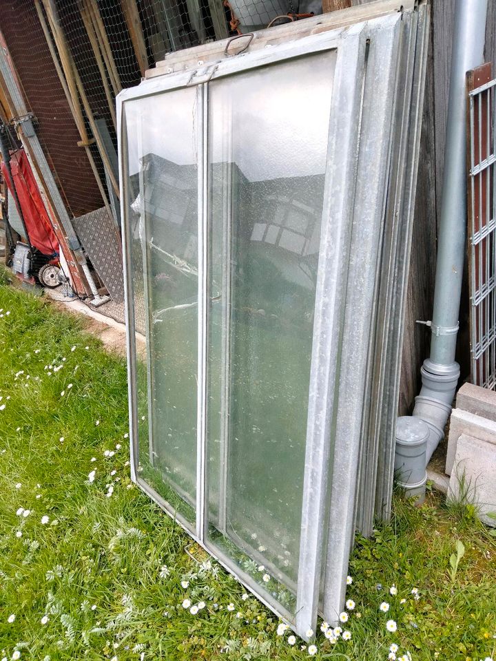 6 x Frühbeet-Fenster Metallrahmen verzinkt und 3 x ohne Glas in Bad Krozingen