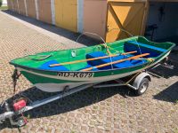 Motorboot incl. 4.5 PS Honda Motor und Trailer Führerscheinfrei Sachsen-Anhalt - Elbe-Parey Vorschau