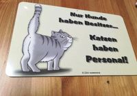 Katzen Frühstücksbrettchen Deko "Katzen haben Personal" Duisburg - Homberg/Ruhrort/Baerl Vorschau