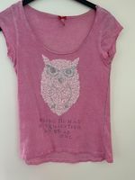 T-Shirt Key Largo Gr. M Eule Owl Human rosa pink Pailetten Nordrhein-Westfalen - Moers Vorschau