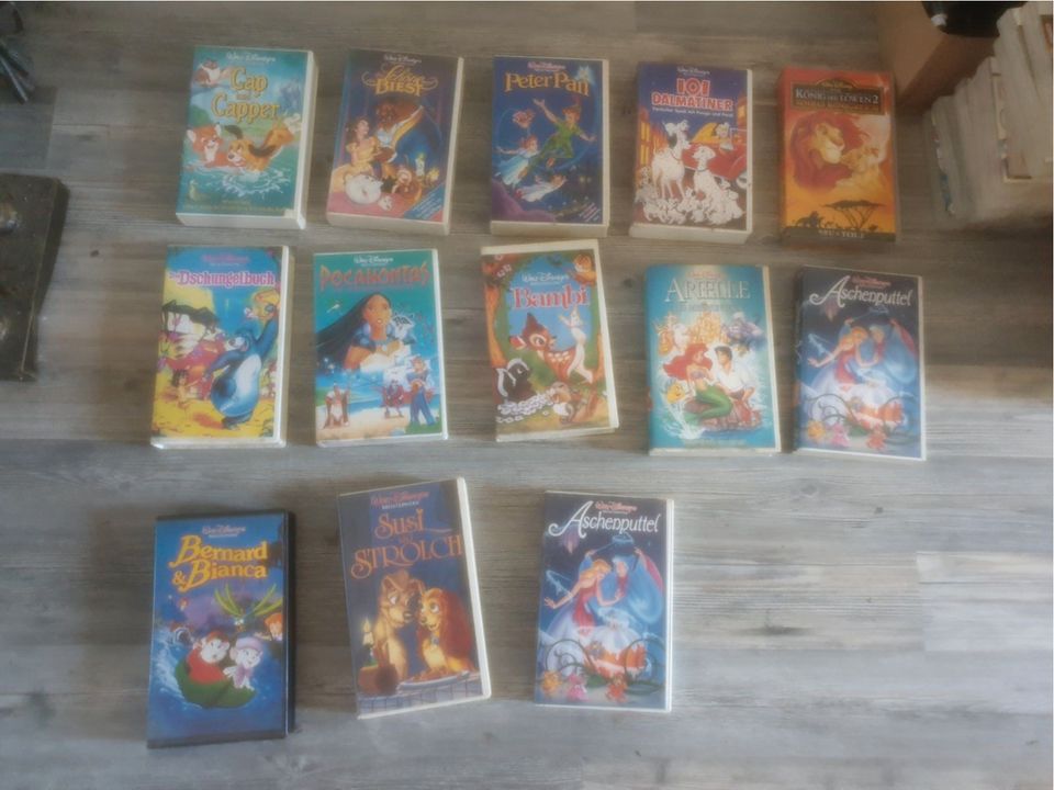 Waly Disney VHS Kassetten 9 Hologramm Sammlung Konvolut!!!!!!!! in Zarrendorf
