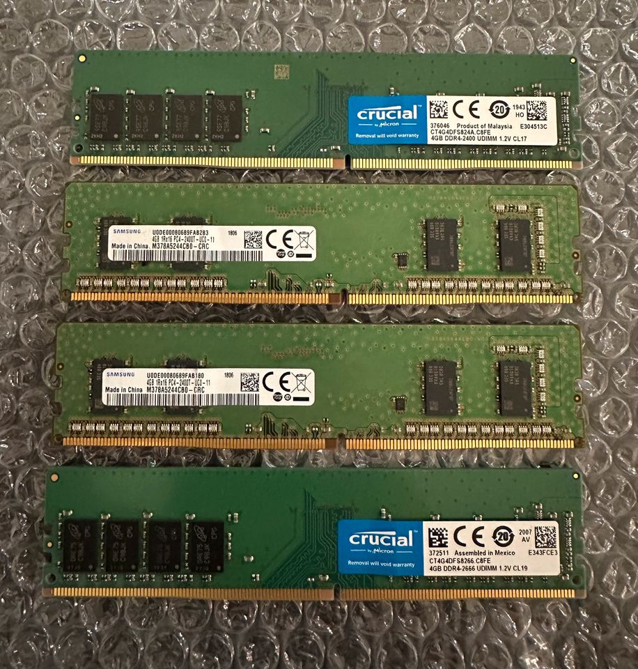 16 GB RAM (4x4GB) DDR4-2400 in Altenholz