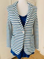 Blazer * gestreift * Creme * Blau * Made in Italy * Sweater Style Bayern - Erding Vorschau