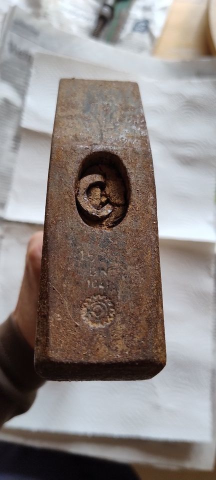 Schlosserhammer DIN 1041, ca. 1600g, gebraucht in Bexbach