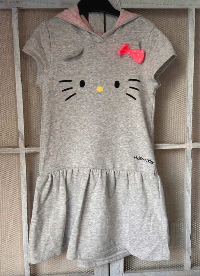 Sweatkleid Hello Kitty grau H&M Größe 122/128 in Burscheid