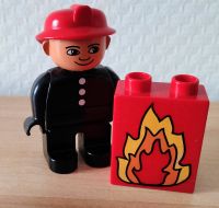 Lego Duplo Feuerwehrmann, Figur + „Feuerstein“ Nordrhein-Westfalen - Troisdorf Vorschau