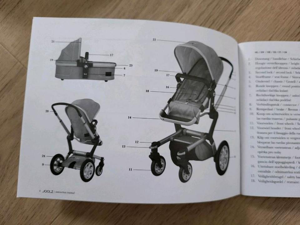 Kinderwagen Babyschale - Joolz Day Studio Kombiset + Fußsack Nior in Kaufungen