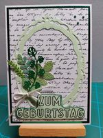 Grußkarte Handarbeit mit Karteneinleger, Umschlag und Schutzhülle Thüringen - Erfurt Vorschau