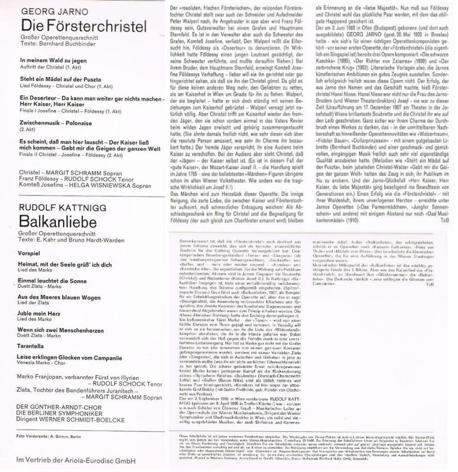Schallplattenalbum O mit 15 Schallplatten 30 cm Durchmesser in Opfenbach