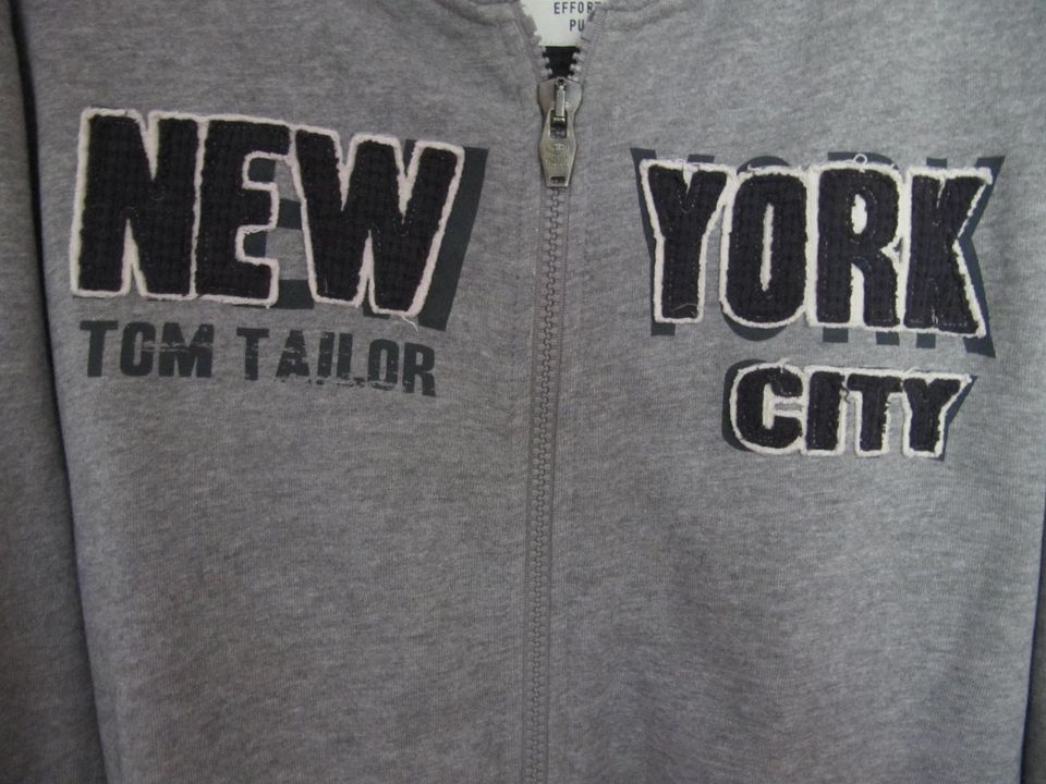 Tom Tailor Kapuzenpulli Pulli Sweater Sweatjacke Grau New York XL in Herne