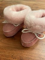 Babyschuhe mit Fellbesatz Leder Veloursleder NEU rosa  6-12M Bayern - Poing Vorschau