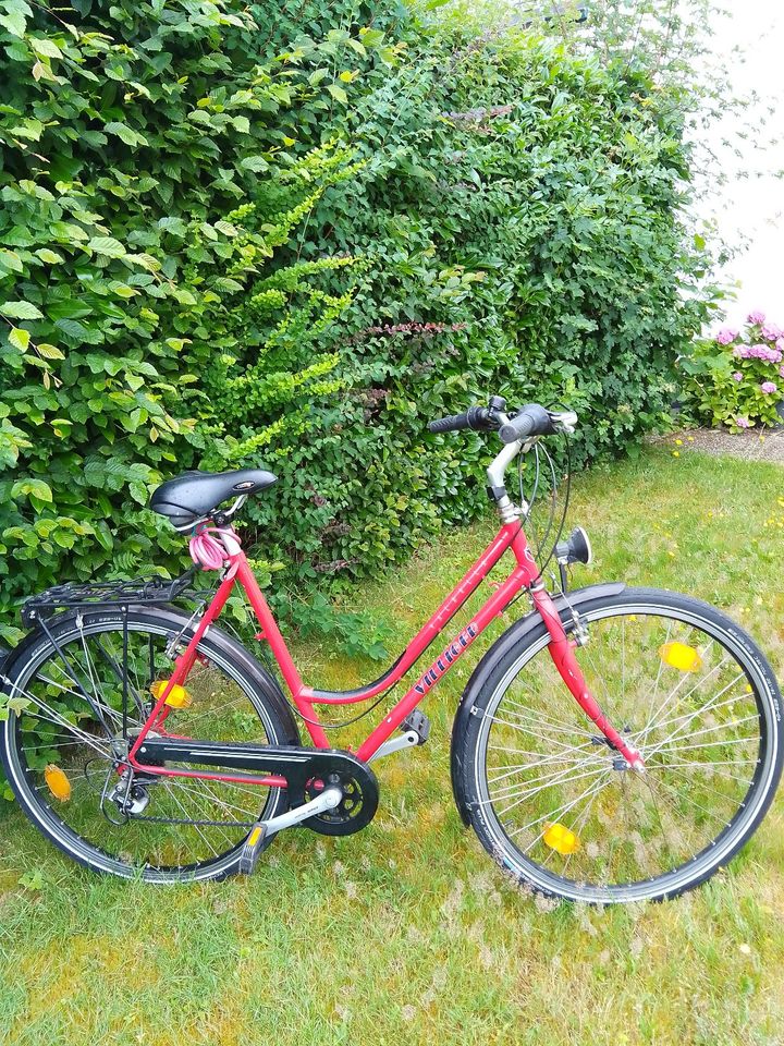Robustes rotes Damenrad "Valbella" von VILLIGER - RH56, 28" in Neunkirchen-Seelscheid