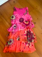 Desigual Kleid Volants bunt Rüschen Sommer M 38 pink orange Nordrhein-Westfalen - Porta Westfalica Vorschau