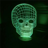 3D LED Lampe mit Touch und 7 Farben " Totenkopf " Häfen - Bremerhaven Vorschau