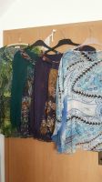 Damen Bluse Größe 44 46 L blau violett petrol grün Nordrhein-Westfalen - Dinslaken Vorschau
