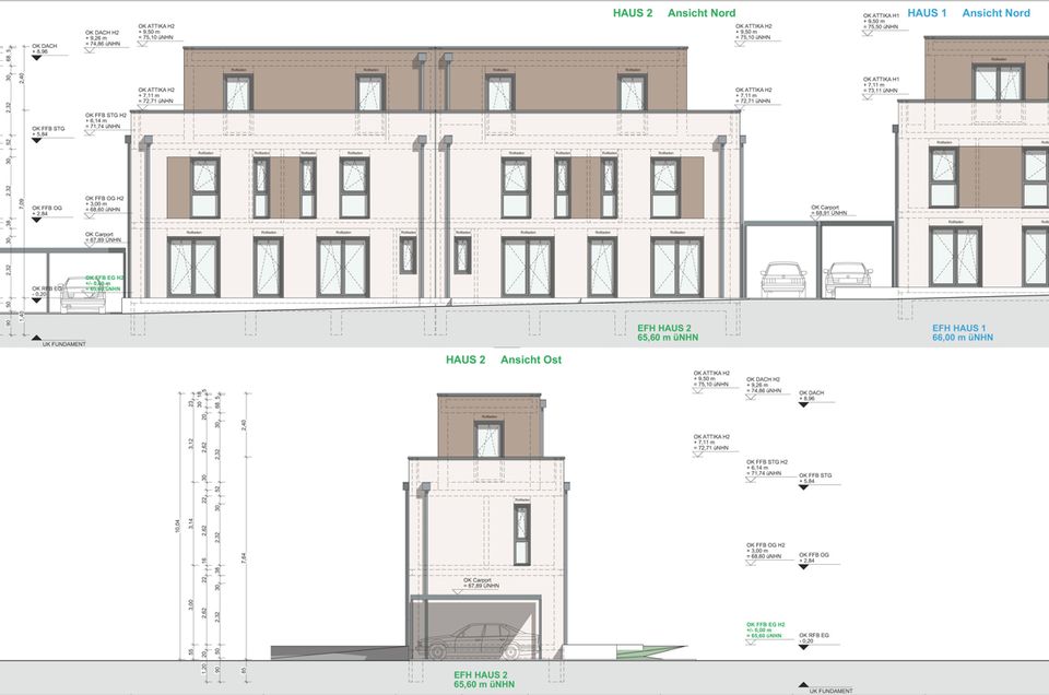 SANKT AUGUSTIN 4 NEUBAU DOPPELHAUSHÄLFTEN Nähe HIT, REWE, ALDI ruhig, zentral 128 m² bis 142 m² Wfl. in Sankt Augustin