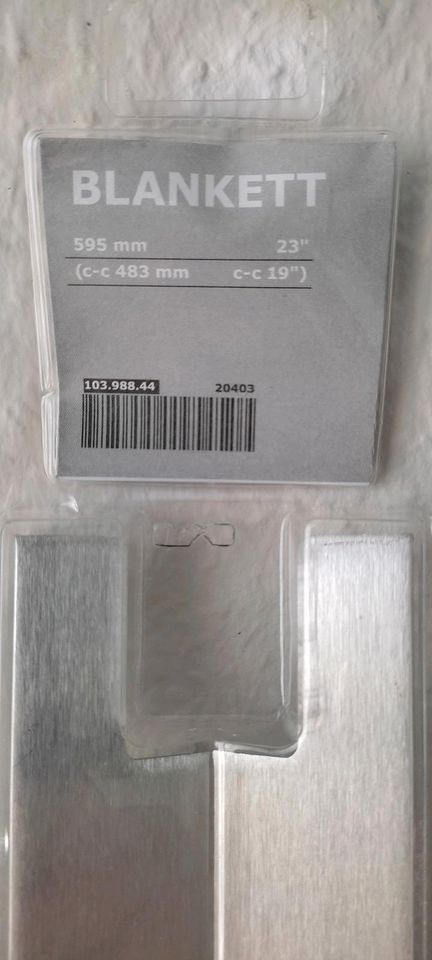 4 x IKEA BLANKETT Aluminium Original Griffe 595mm (NEU&OVP) in Schwerin