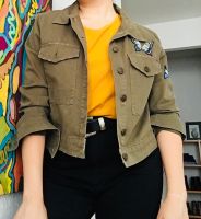 Oversize Zara denim Khaki Jacke mit Schmetterlinge Sendling - Obersendling Vorschau