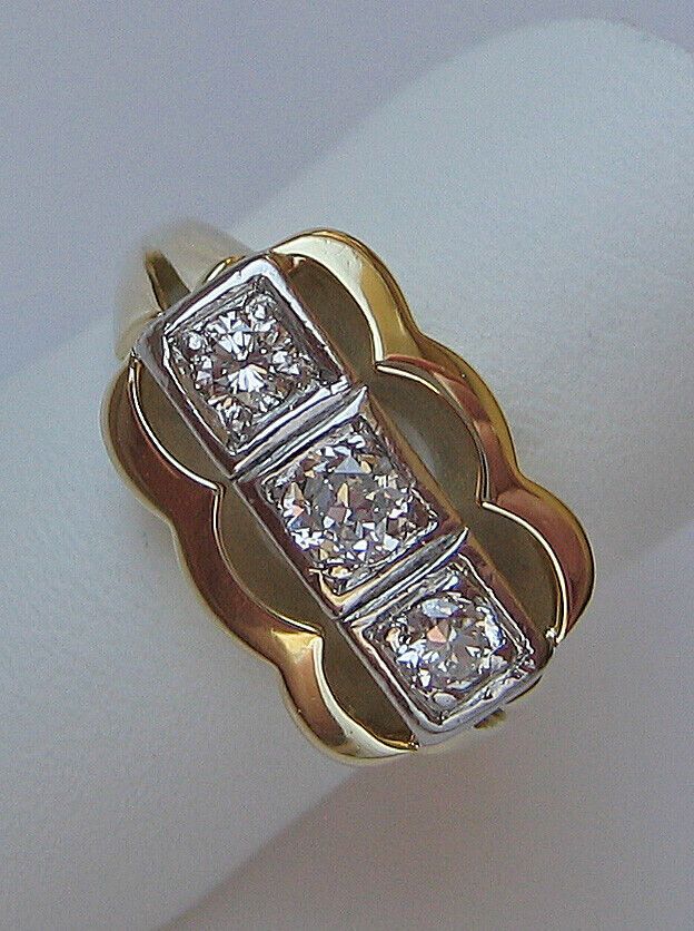 Vintage Brillant H SI 585 14kt Gold Ring Diamant Diamanten ♦️7481 in Lichtenberg (Oberfranken)