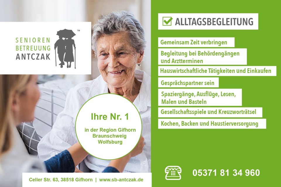 ✅ 24H-Betreuung zu Hause ✅ Alltagsbegleitung ✳️ in Schöningen in Schöningen