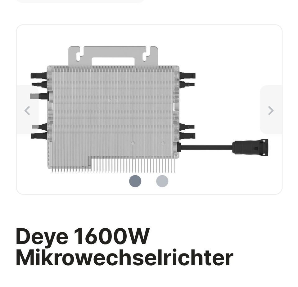 Deye Sun Wechselrichter 1600 G4 in Leverkusen
