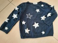 H&M Pullover Pulli 98/104 blau mit Glitzersternen Bayern - Stein Vorschau