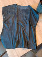 Graues Baumwoll Shirt mit Glitzer in Größe L Bayern - Tacherting Vorschau