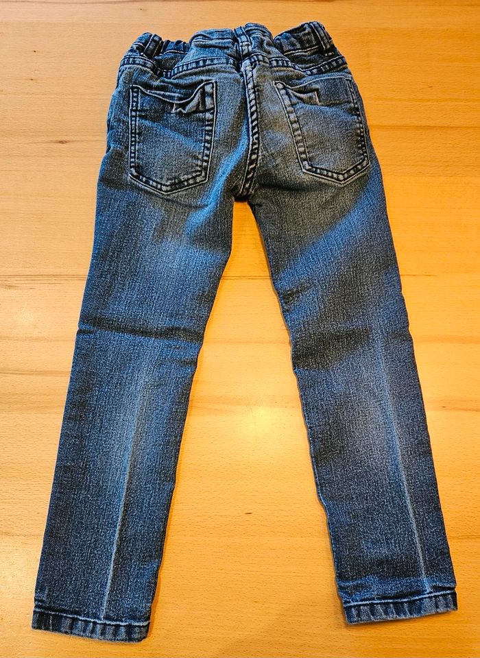 3x Jeans, Hosen Paket, Gr. 110/116, blau, Topolino in Massing