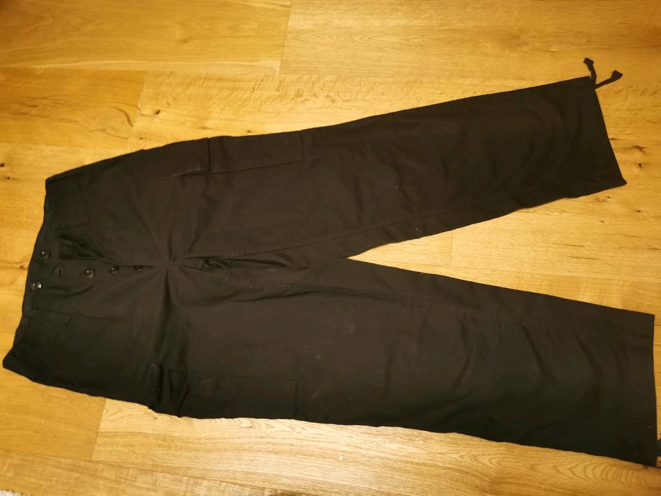 Bundeswehr Hose, schwarz, Cargohose, Größe 6, 170 - 180 cm in Mespelbrunn