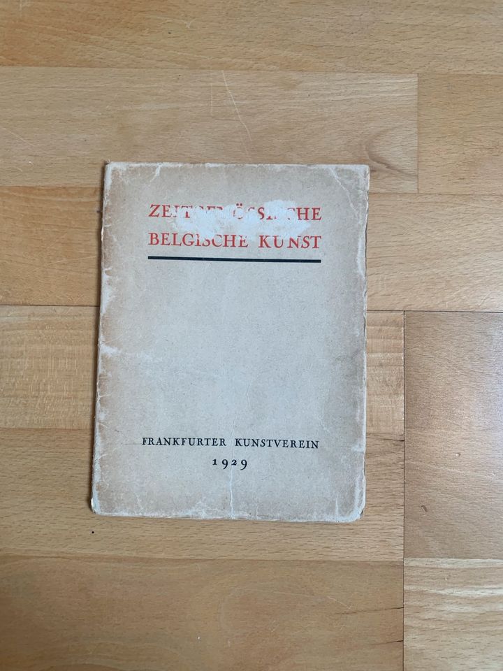 Zeitgenössische belgische Kunst Antik Broschüre 1929 in Berlin
