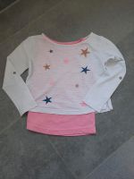 Set Top Longsleeve Okaidi weiß pink Sterne Rheinland-Pfalz - Münk Vorschau