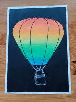 selfmade Pastellkreide Heißluftballon mit Acrylhintergrund Rheinland-Pfalz - Dichtelbach Vorschau