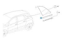 1 Mercedes B 245 Chrom Zierleiste Zierstab Fenster hinten links * Thüringen - Sulza Vorschau