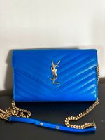 Original YSL Wallet on Chain Lammleder / Cassandre in Königsblau Berlin - Grunewald Vorschau